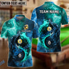 BlueJose Billiards Ball 8 & 9 Yin-Yang Elements Personalized Name, Team Name Shirt (5 Colors)