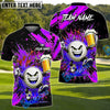 BlueJose Splash Swing Golf Polo Personalized Name, Team Name 3D Shirt (4 Colors)