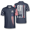 BlueJose Navy American Flag Archery Personalized Unisex Shirt
