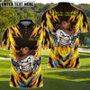 BlueJose Savage Cowboy Golf Polo Shirt, Customized Name & Team Name 3D Shirts (4 Colors)