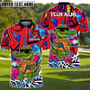 BlueJose Urban Bunny Golfer Shirt Golf Polo Customized Name, Team Name 3D Shirts (4 Colors)