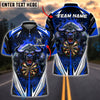 BlueJose Darts Fire Bull Customized Name, Team Name 3D Shirt (4 Colors)