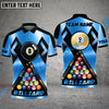 BlueJose Billiards 8 Ball & 9 Ball Metal In My Veins Personalized Name, Team Name Shirt (4 Colors)