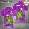 BlueJose Golf Funny Alligator Polka Dot Cartoon Personalized Name, Team Name 3D Shirt (4 Colors)