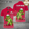 BlueJose Golf Funny Alligator Polka Dot Cartoon Personalized Name, Team Name 3D Shirt (4 Colors)
