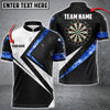 BlueJose Red White Smoke Darts Personalized Name, Team Name Shirt (4 Colors)