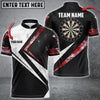 BlueJose Red White Smoke Darts Personalized Name, Team Name Shirt (4 Colors)