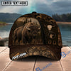BlueJose Hunting Leather Patch Personalized 3D Cap (12 animals)