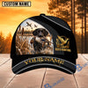 BlueJose Dog Hunting And Duck Golden Sunset Wetland Scene Multiple Options Personalized Name 3D Cap (8 Dog Breeds)