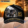 BlueJose Dog Hunting And Duck Golden Sunset Wetland Scene Multiple Options Personalized Name 3D Cap (8 Dog Breeds)