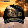 BlueJose Dog Hunting And Duck Golden Sunset Wetland Scene Multiple Options Personalized Name 3D Cap (8 Dog Breeds)