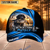 BlueJose Dog Hunting And Duck Blue Wave Sunset Marsh Scene Personalized Name 3D Cap (8 Dog Breeds)