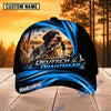 BlueJose Dog Hunting And Duck Blue Wave Sunset Marsh Scene Personalized Name 3D Cap (8 Dog Breeds)