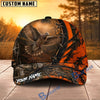BlueJose Hunting Lace-Up Orange Forest Personalized 3D Cap (12 animals)