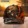 BlueJose Hunting Lace-Up Orange Forest Personalized 3D Cap (12 animals)
