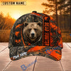 BlueJose Hunting Orange Camo Hunter Personalized 3D Cap (9 animals)