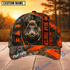 BlueJose Hunting Orange Camo Hunter Personalized 3D Cap (9 animals)