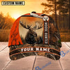 BlueJose Hunting Orange White Camo Hunter Personalized 3D Cap (9 animals)