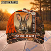 BlueJose Hunting Orange White Camo Hunter Personalized 3D Cap (9 animals)