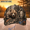 BlueJose Hunting Skull Target Woodland Camo Personalized 3D Cap (9 animals)
