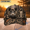 BlueJose Hunting Skull Target Woodland Camo Personalized 3D Cap (9 animals)
