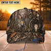 BlueJose Hunting Skull Target Woodland Camo Personalized 3D Cap (9 animals)