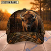 BlueJose Hunting Sunset Target Woodland Camo Personalized 3D Cap (12 animals)