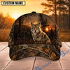 BlueJose Hunting Sunset Target Woodland Camo Personalized 3D Cap (12 animals)
