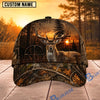 BlueJose Hunting Sunset Target Woodland Camo Personalized 3D Cap (12 animals)
