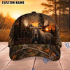 BlueJose Hunting Sunset Target Woodland Camo Personalized 3D Cap (12 animals)