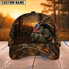 BlueJose Hunting Sunset Target Woodland Camo Personalized 3D Cap (12 animals)