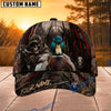 BlueJose Hunting Skull Bowhunter Red Stripe Camo Personalized 3D Cap (12 Caps)