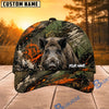 BlueJose Hunting Orange Green Splash Forest Personalized 3D Cap