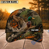 BlueJose Hunting Orange Green Splash Forest Personalized 3D Cap