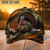 BlueJose Hunting Orange Green Splash Forest Personalized 3D Cap