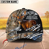BlueJose Deer Hunting Honeycomb Mesh Grey Stripe Camo Custom Name 3D Cap (5 Colors)