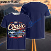 BlueJose Personalized Car 1967 Classic Mustang Shelby GT500 - American Flag Muscle Car T-Shirt  (5 colors)