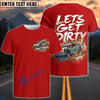 BlueJose Personalized Car Dirt Track Racing Let's Get Dirty Race Car T-Shirt