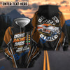 BlueJose Custom Car Photo Drag Racing Dads Make The Best Dads Classic Muscle Car Hoodie