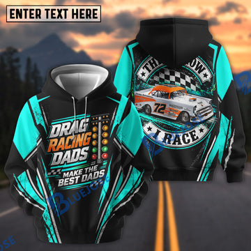 BlueJose Custom Car Photo Drag Racing Dads Make The Best Dads Classic Muscle Car Hoodie