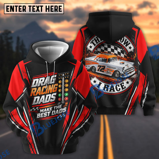 BlueJose Custom Car Photo Drag Racing Dads Make The Best Dads Classic Muscle Car Hoodie