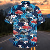 BlueJose Vintage Hawaiian Hot Rod Shirt – Classic American Pickup Truck Aloha Shirt