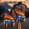 BlueJose Vintage Muscle Car Racing Hawaiian Shirt – Retro Drag Racing Aloha Shirt
