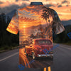 BlueJose Vintage Hot Rod Sunset Coast Hawaiian Shirt