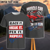 BlueJose Personalized Car Born To Run Race It Break It Fix It Repeat T-Shirt