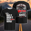 BlueJose Custom Car Photo "Race It, Break It, Fix It, Repeat" T-Shirt