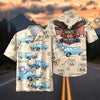 Bluejose Personalized Car Route 66 100 Years Anniversary American Eagle Vintage Car Hawaiian Shirt