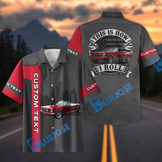 This Is How I Roll - Custom Photo Classic Car Shirt - Personalized Name Car Hawaiian Shirt Shirt