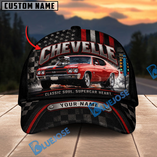 BlueJose Chevelle SS Custom Name Cap – Classic Soul, Supercar Heart Drag Racing Baseball Hat