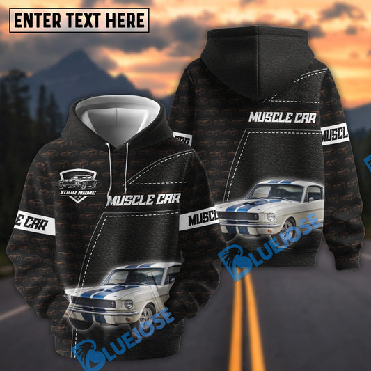 Bluejose 1965 Ford Mustang Shelby GT350 Muscle Car 3D Hoodie